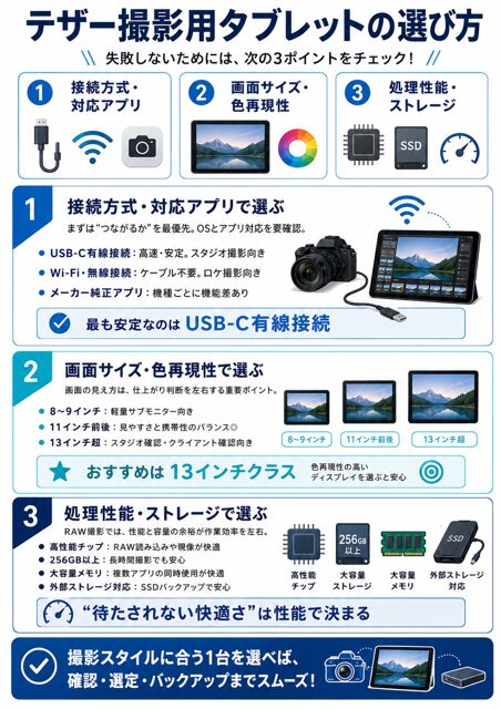 テザー撮影 タブレット おすすめ