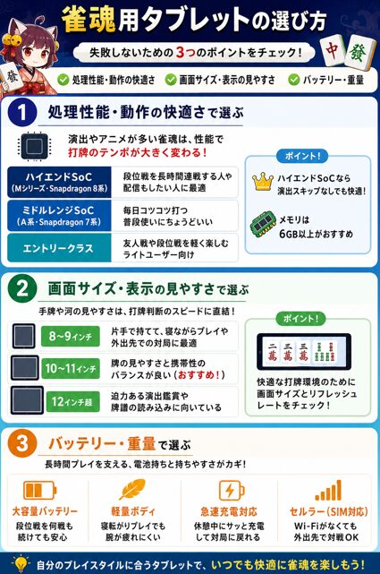 雀 魂 タブレット おすすめ