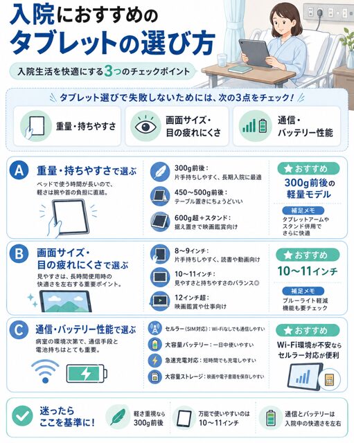 入院 タブレット おすすめ